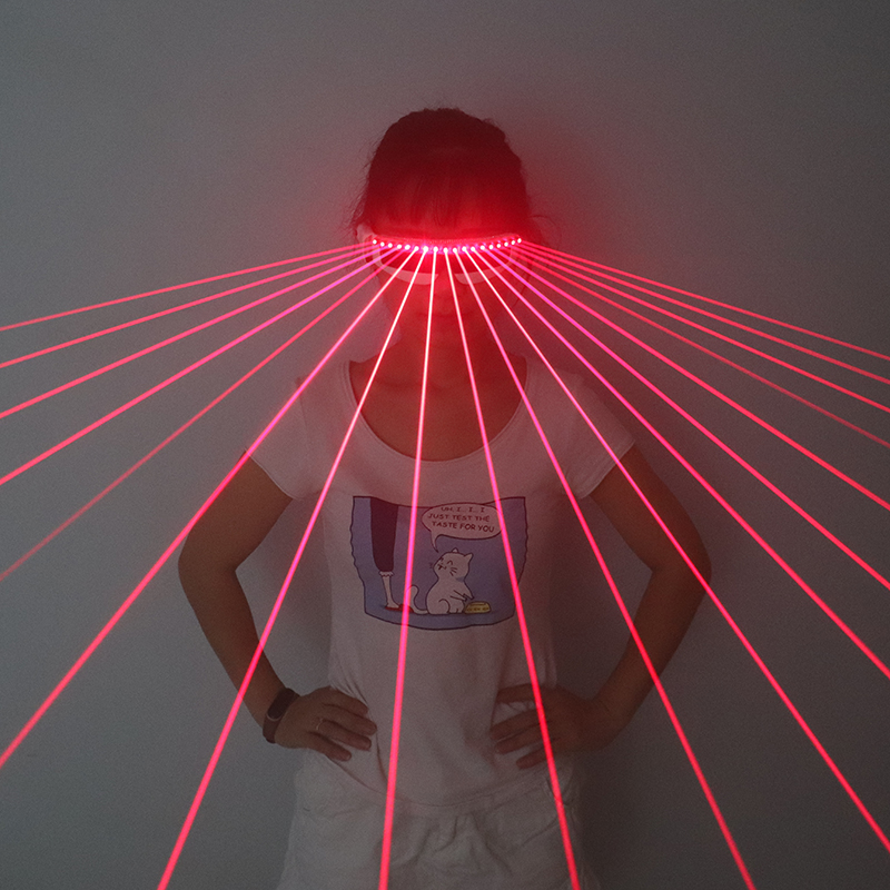Glow In The Dark Party Glasses - 650nm Red Laser Glasses Stage Wear