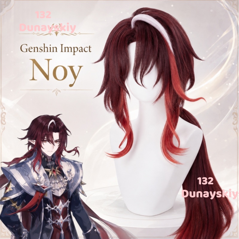 Anime Cosplay Wig Heat Resistant - Genshin Impact Noy Snezhnaya Cosplay Wig