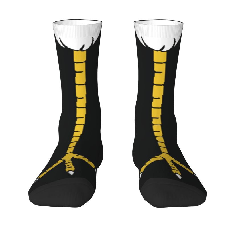 Funny Chicken Leg Socks - Custom Chicken Leg Men's Crew Socks