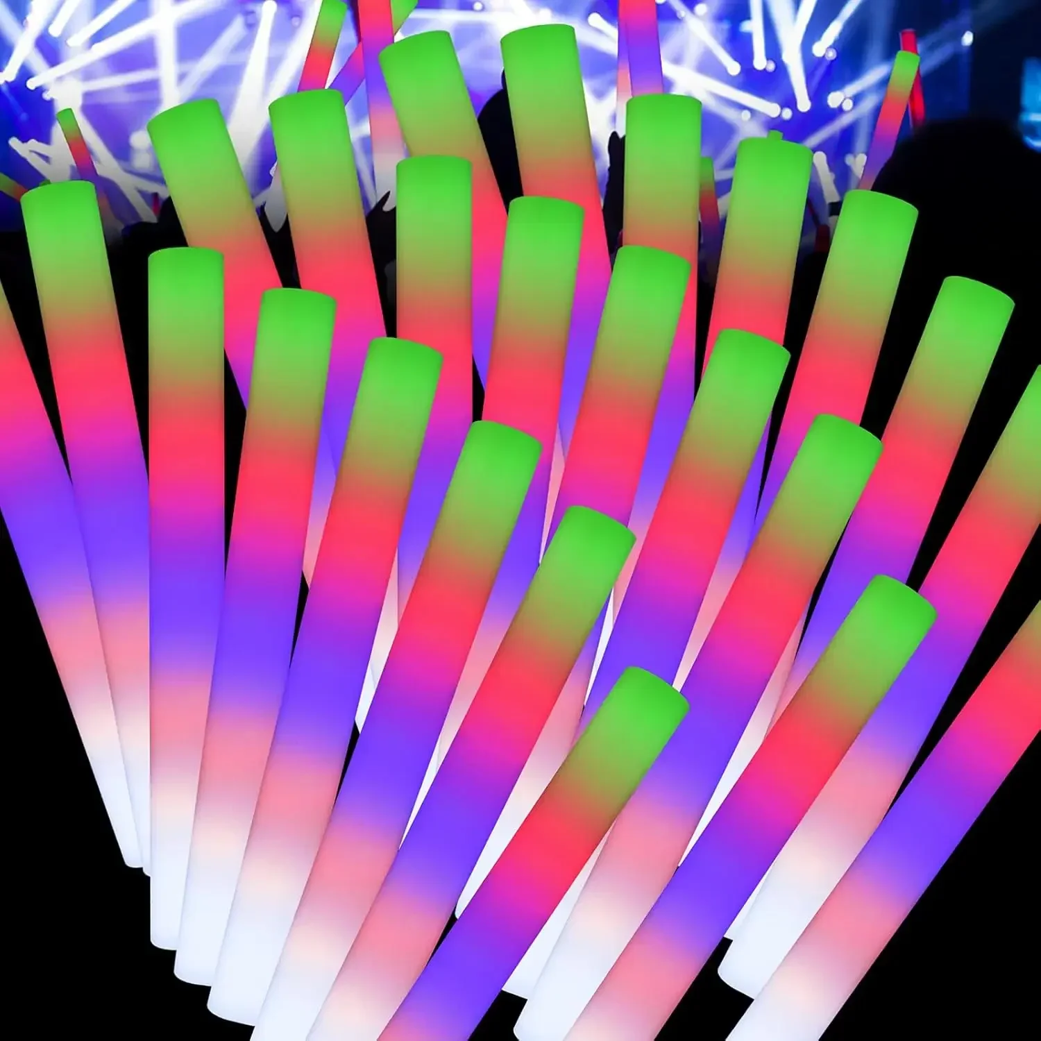 3Z-50PCS Led Foam Glow Sticks  - Flashing Led Foam Sticks Party recension och pris