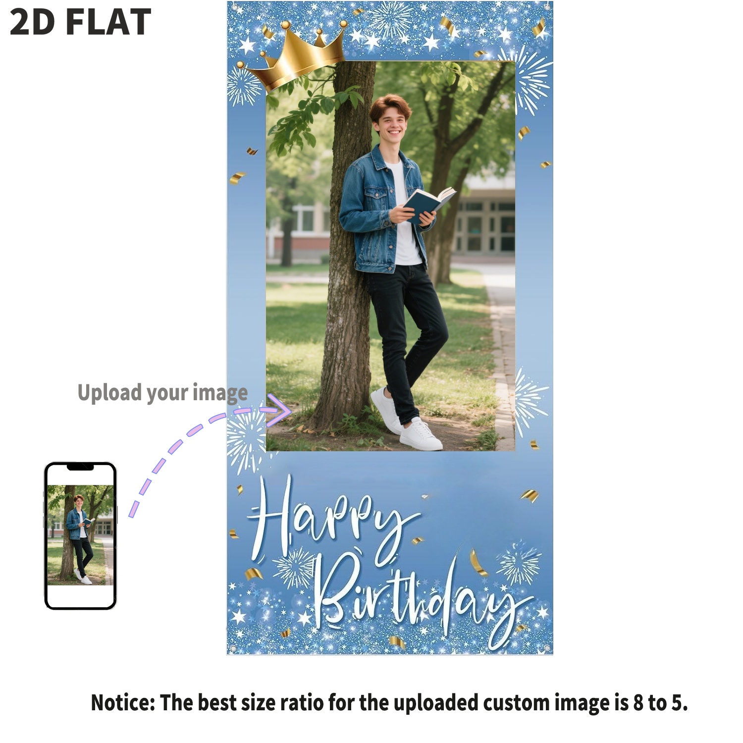 Custom Blue Color Happy Birthd - Party Supplies recension och pris