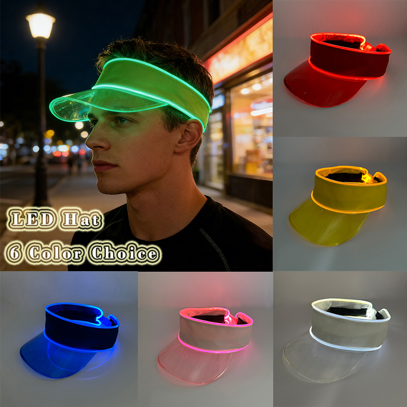 Glowing Summer Sunshade Cap Ho - Glow In The Dark Party Glasses recension och pris