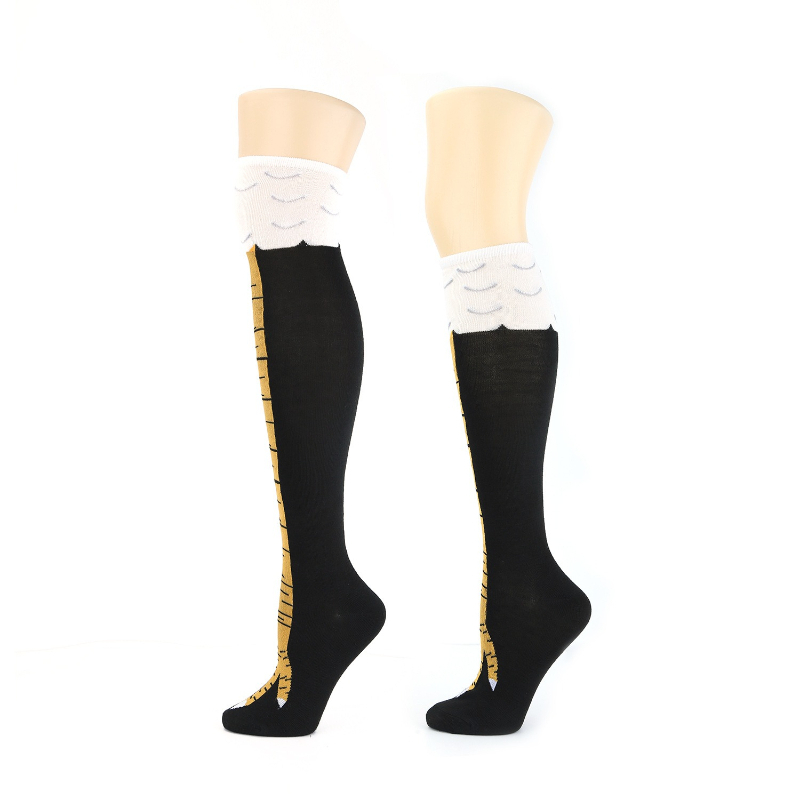 New Women Knee High Socks Tren - Funny Chicken Leg Socks recension och pris