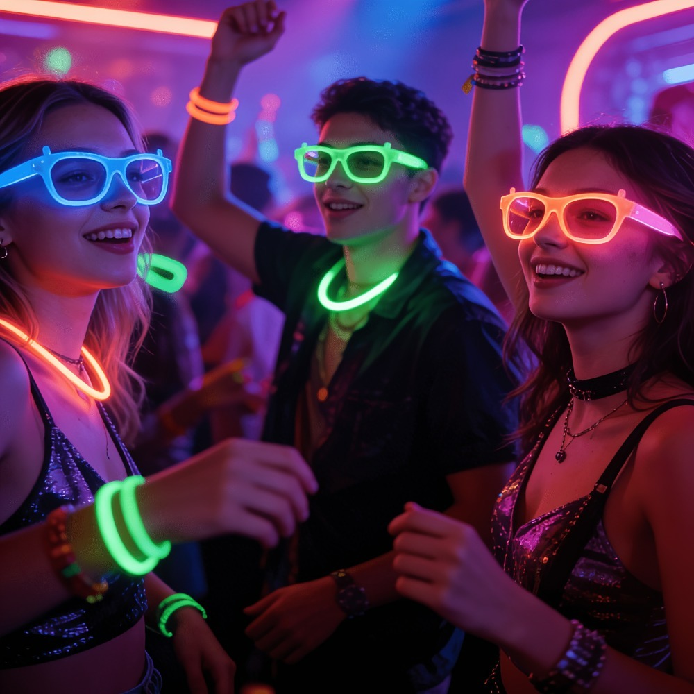 5/12pcs UV Glow in The Dark Gl - Glow In The Dark Party Glasses recension och pris