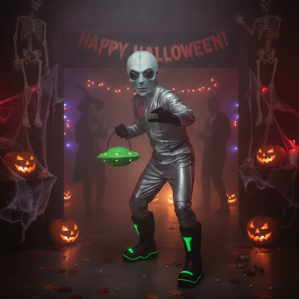 Latex Material Alien Mask Gree - Latex Alien Mask Realistic recension och pris